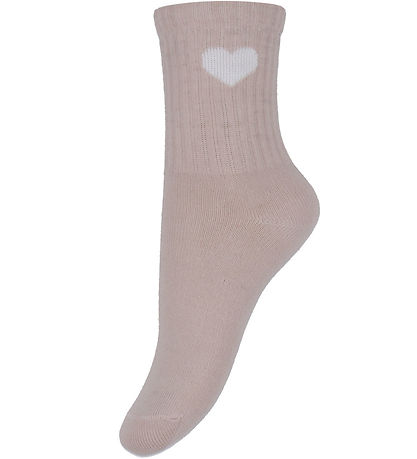 Minymo Strømper - 2-pak - Shell m. Hjerte