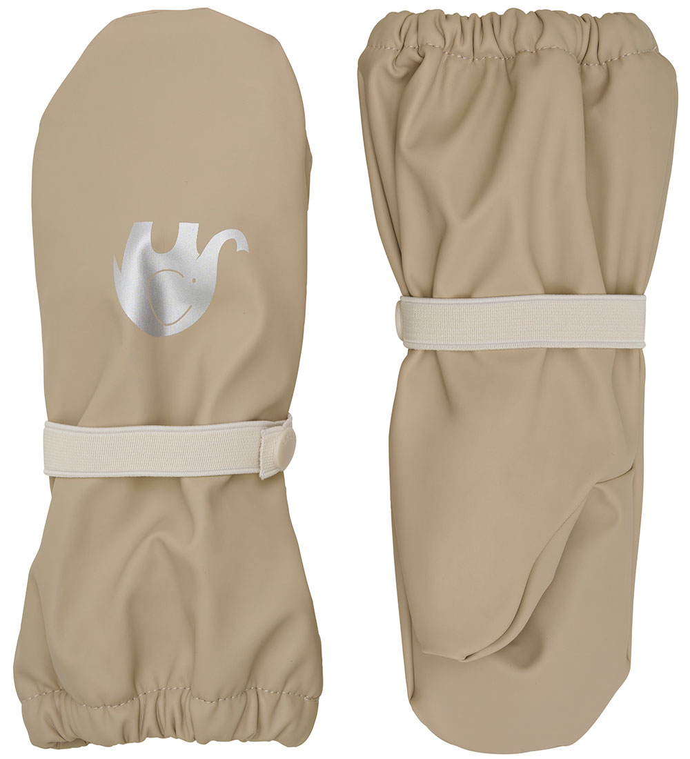 CeLaVi Fäustlinge m. Fleece - PU - White Pepper - CeLaVi - 2-4 Jahre (92-104) - Handschuhe/Fäustlinge