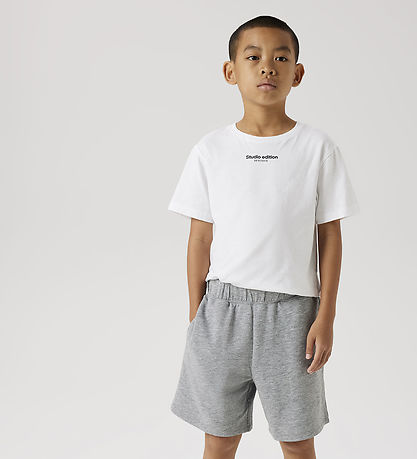 Name It Sweatshorts - Noos - NknCyber - Grey Melange Name It Sweatshorts - Noos - NknCyber - Grey Melange