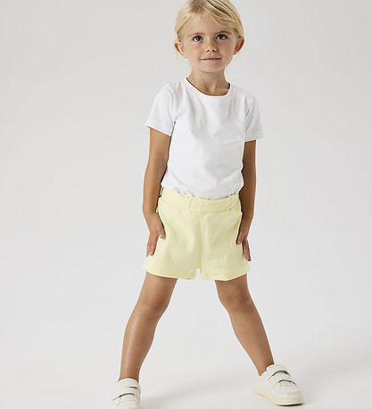 Name It Shorts - Rib - Noos - NmfSurajali - Pastel Yellow Name It Shorts - Rib - Noos - NmfSurajali - Pastel Yellow