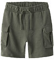 Name It Sweatshorts - Cargo - Noos - NkmOllie - Dusty Olive