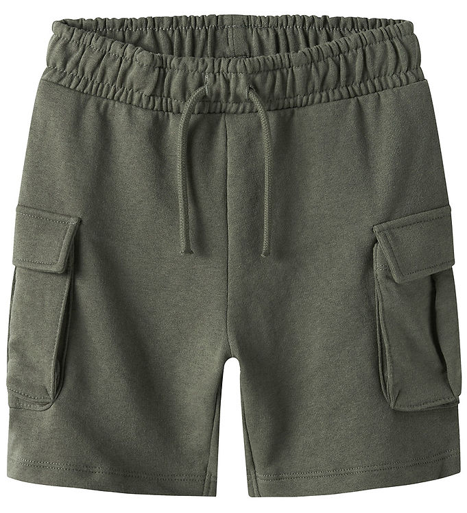 Name It Sweatshorts - Cargo - Noos - NkmOllie - Dusty Olive