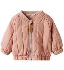 Lil' Atelier Bomberjakke - NmnLio - Misty Rose m. Regnbue Lil' Atelier Bomberjakke - NmnLio - Misty Rose m. Regnbue