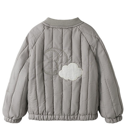 Lil' Atelier Bomberjakke - NmnLio - Mourning Dove m. Måne