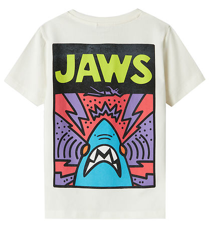 Name It T-shirt - NkmMakai Jaws - Cloud Dancer Name It T-shirt - NkmMakai Jaws - Cloud Dancer