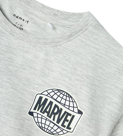 Name It T-shirts - Marvel - NkmMajor - Light Grey Melange