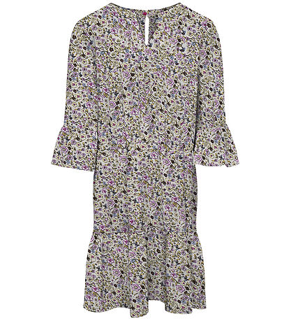 Kids Only Kjole - KogGlow - Cloud Dancer/Ditsy Flowers
