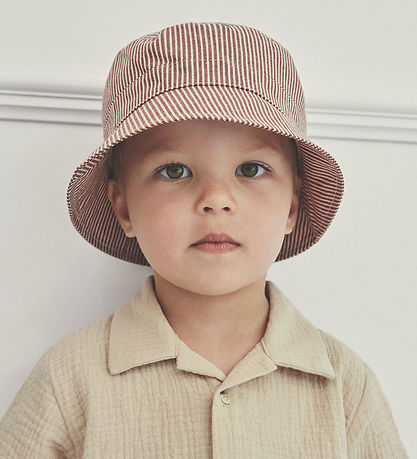 Huttelihut Bøllehat - Irish Cream m. Striber