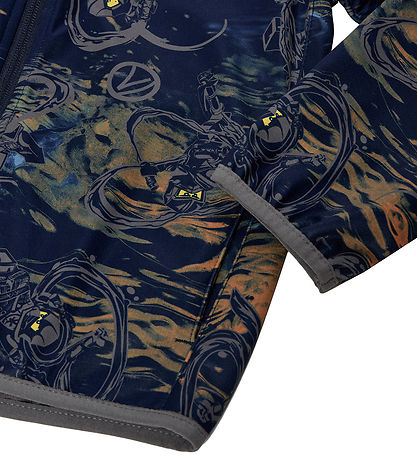 LEGO® Ninjago Softshelljakke - LWSaku 200 - Dark Navy m. Print LEGO® Ninjago Softshelljakke - LWSaku 200 - Dark Navy m. Print