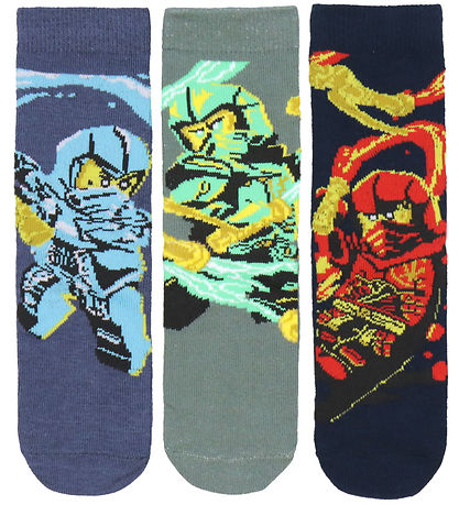 LEGO® Ninjago Strømper - LWAgan - 3-pak - Dark Navy