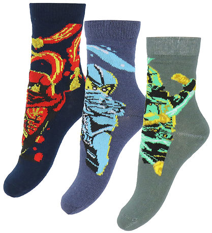 LEGO® Ninjago Strømper - LWAgan - 3-pak - Dark Navy