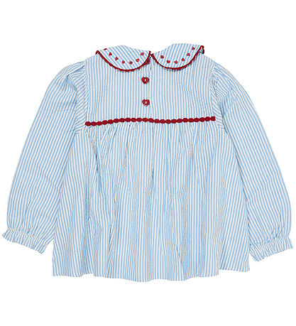 Copenhagen Colors Tunika - Sky Blue W. Cream Stripe W. Berry
