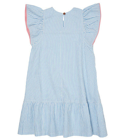 Copenhagen Colors Kjole - Sky Blue W. Cream Stripe W. Pink Copenhagen Colors Kjole - Sky Blue W. Cream Stripe W. Pink