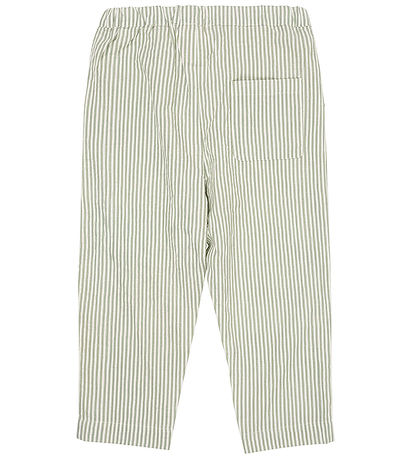 Copenhagen Colors Bukser - Green W. Cream Stripe