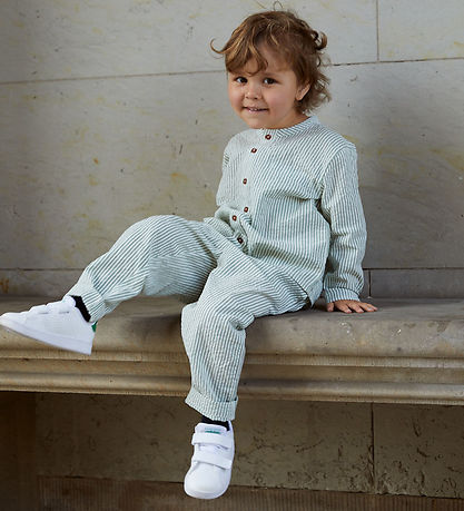 Copenhagen Colors Bukser - Green W. Cream Stripe