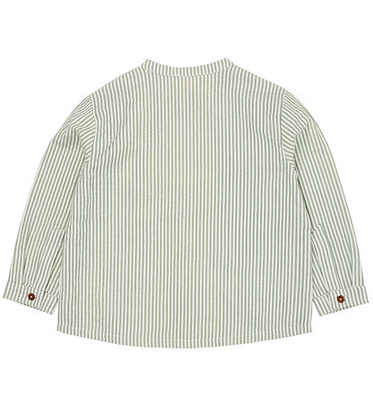 Copenhagen Colors Shirt - Green W. Cream Stripe
