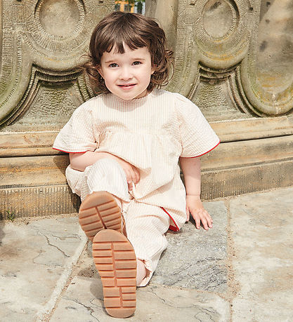 Copenhagen Colors T-shirt - Dusty Rose W. Cream Stripe W. Pink