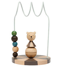 OYOY Kugleramme - Circus Bear - Nature/Dusty Blue OYOY Kugleramme - Circus Bear - Nature/Dusty Blue