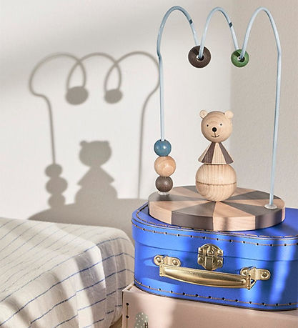 OYOY Kugleramme - Circus Bear - Nature/Dusty Blue OYOY Kugleramme - Circus Bear - Nature/Dusty Blue