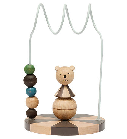 OYOY Kugleramme - Circus Bear - Nature/Dusty Blue OYOY Kugleramme - Circus Bear - Nature/Dusty Blue