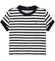 Tommy Hilfiger T-shirt - Ruffle Stripe - Dark Night Navy/Stripes Tommy Hilfiger T-shirt - Ruffle Stripe - Dark Night Navy/Stripes