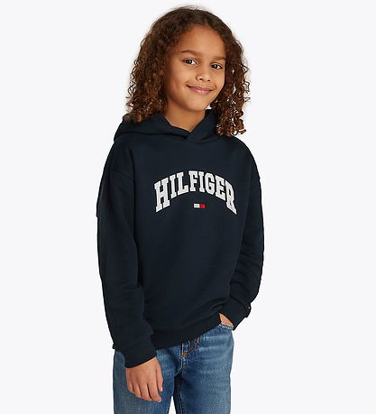 Tommy Hilfiger Hættetrøje - Varsity - Dark Night Navy