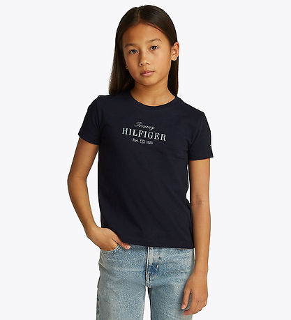 Tommy Hilfiger T-shirt - Script - Dark Night Navy