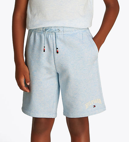 Tommy Hilfiger Sweatshorts - Varsity - Breezy Blue Heather Tommy Hilfiger Sweatshorts - Varsity - Breezy Blue Heather