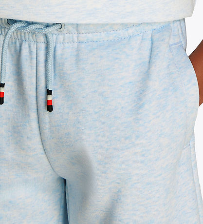 Tommy Hilfiger Sweatshorts - Varsity - Breezy Blue Heather Tommy Hilfiger Sweatshorts - Varsity - Breezy Blue Heather