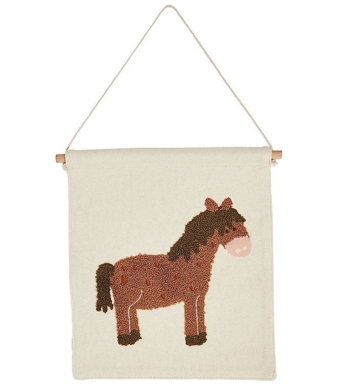 Smallstuff Vægdekoration - 27x24 cm - Horse