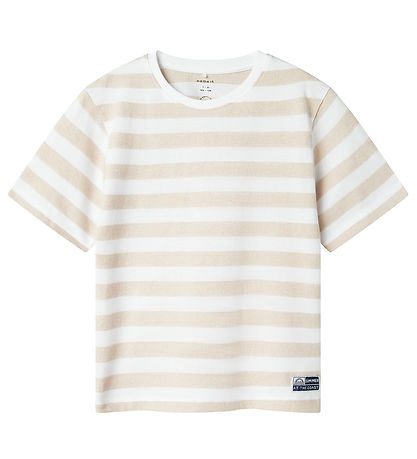 Name It T-shirt - NkmFerm - Bright White/Peyote