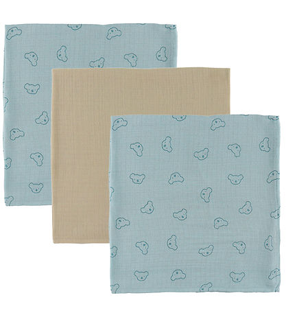 Name It Muslin Cloths - 3-Pack - NbnoHappy - Celestial Blue