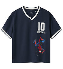 Name it T-shirt - NmmMatz Spider - Navy Blazer Name it T-shirt - NmmMatz Spider - Navy Blazer