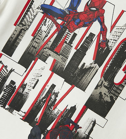 Name It T-shirt - NmMust Spider - Cloud Dancer