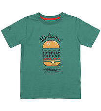 The New T-shirt - TnNoble - Bottle Green m. Print The New T-shirt - TnNoble - Bottle Green m. Print