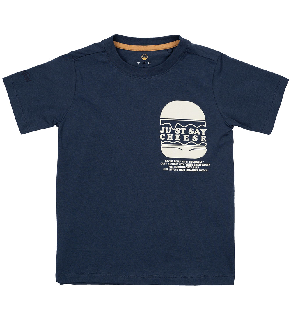 The New T-Shirt - TnNeely - Mood Indigo m. Burger - The New - 7-8 Jahre (122-128) - T-Shirts