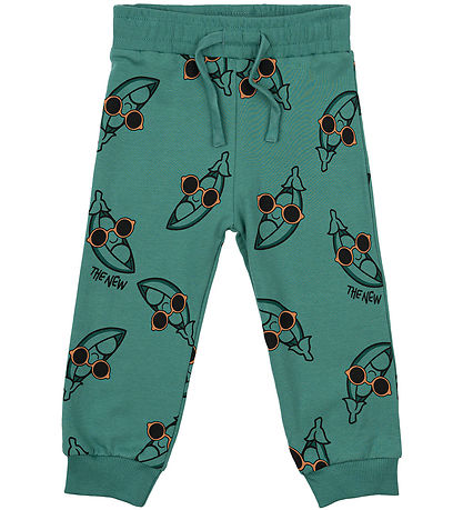 The New Siblings Sweatpants - TnstNeo - Bottle Green m. Ærter