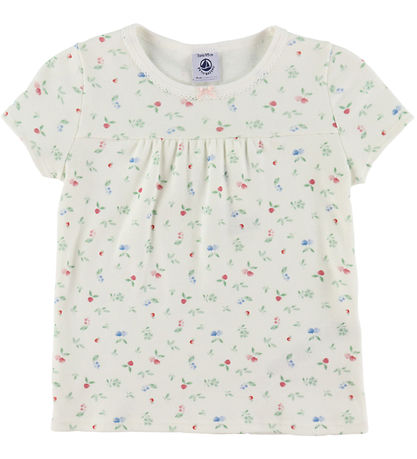 Petit Bateau Nattøj - 2-Delt - Marshmallow/Multicolor Petit Bateau Nattøj - 2-Delt - Marshmallow/Multicolor