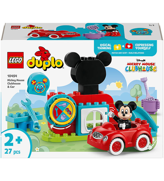 LEGOÂ® DUPLO - Mickeys klubhus og bil 10454 - 27 Dele