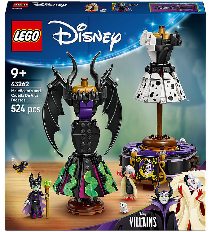 43262 LEGO Disney Classic Maleficents og Cruella de Vils kjoler