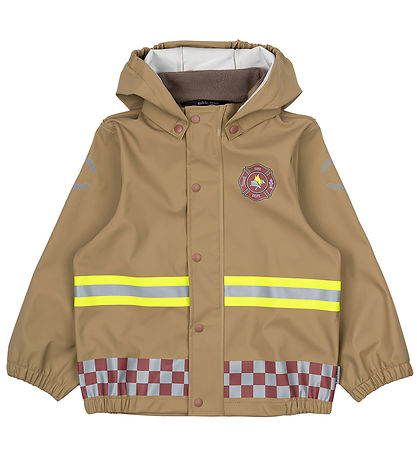 Mikk-Line Regntøj m. Seler - PU - Kelp m. Brandmand Mikk-Line Regntøj m. Seler - PU - Kelp m. Brandmand