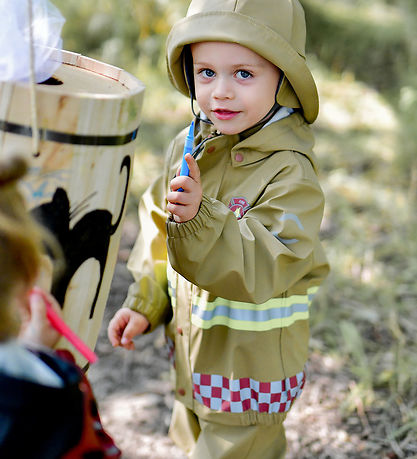 Mikk-Line Regntøj m. Seler - PU - Kelp m. Brandmand Mikk-Line Regntøj m. Seler - PU - Kelp m. Brandmand