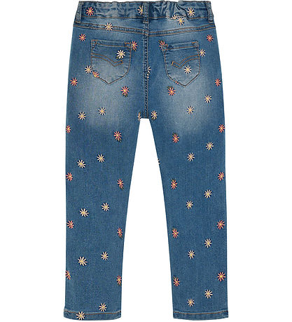 Minymo Jeans M. Embroidery - Blue Fog