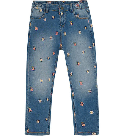 Minymo Jeans M. Embroidery - Blue Fog Minymo Jeans M. Embroidery - Blue Fog