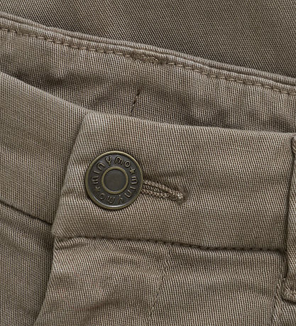 Minymo Bukser - Twill - Timber Wolf