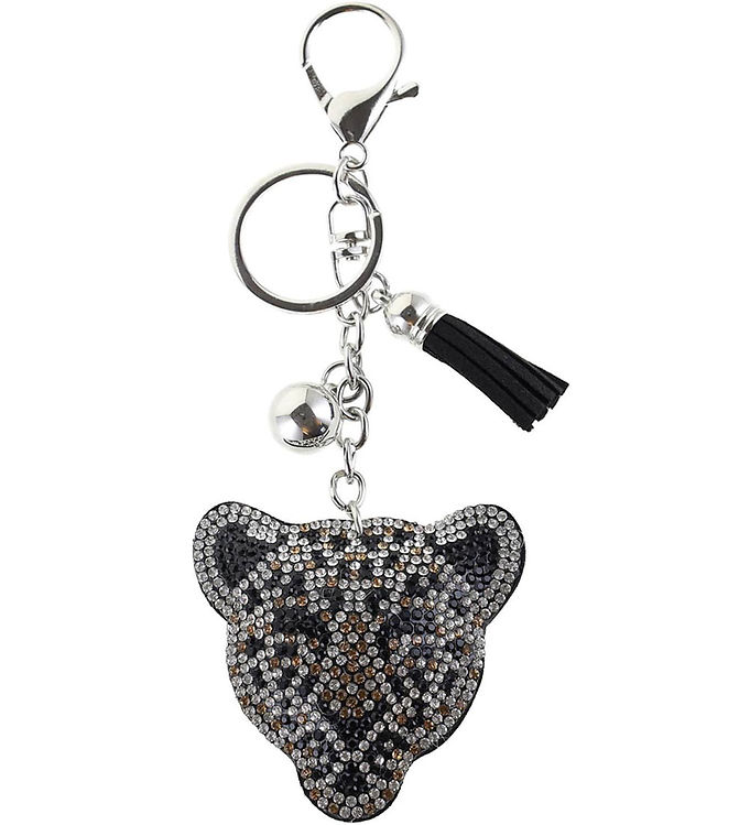 By Stær Nøglering - Leopard - Grå