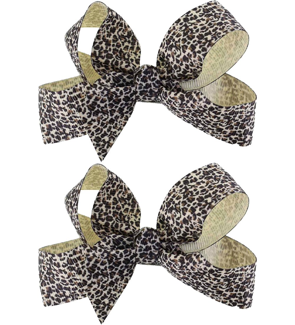 By Stær Haarspange m. Schleife - 2er-Pack - 10 cm - Leo - By Stær - One Size - Haarschmuck