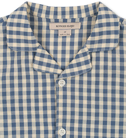 Konges Sløjd Skjorte - Kim - Captains Blue Check Konges Sløjd Skjorte - Kim - Captains Blue Check