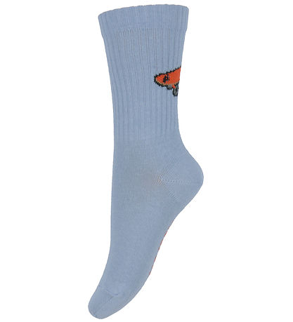 Melton Strømper - Faded Denim m. Skateboard Melton Strømper - Faded Denim m. Skateboard