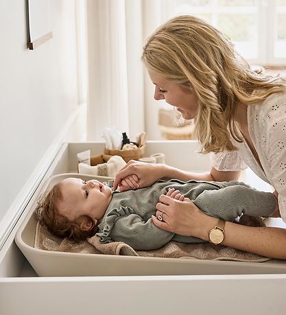 Leander Topper - Matty - 50x65 cm - Mocca m. Prikker